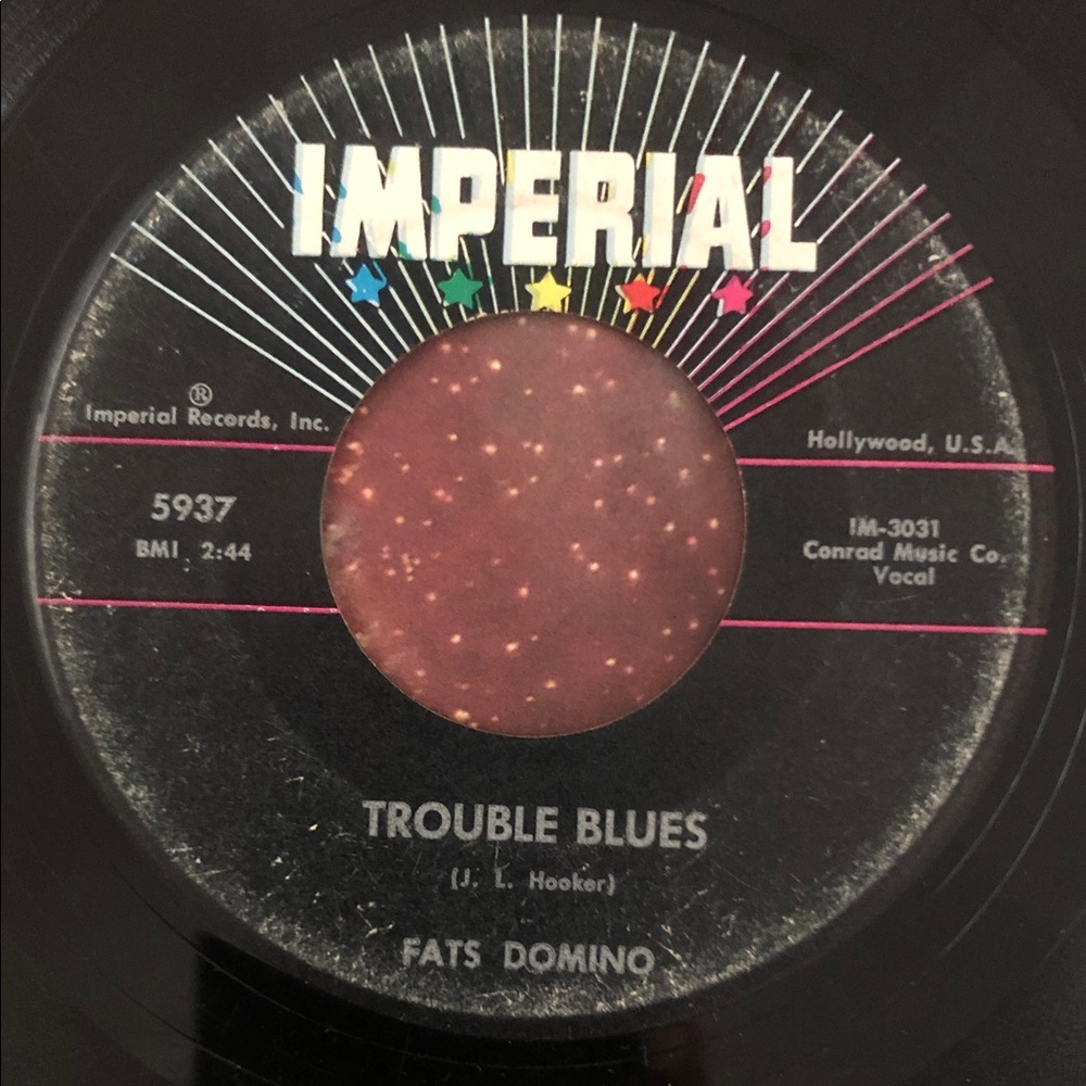 Fats Domino Trouble Blues Vinyl 45 Record ‘63